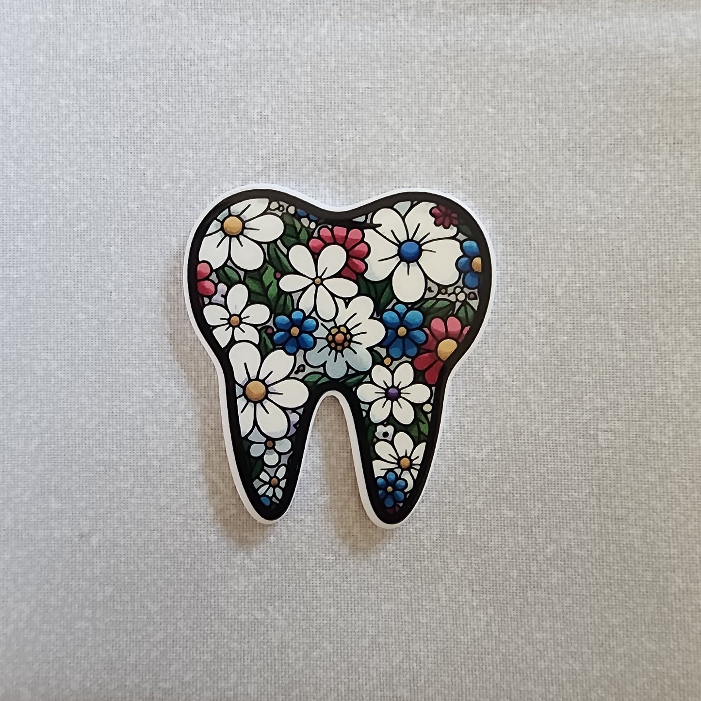 Badge Reel - Dental Tooth Flower