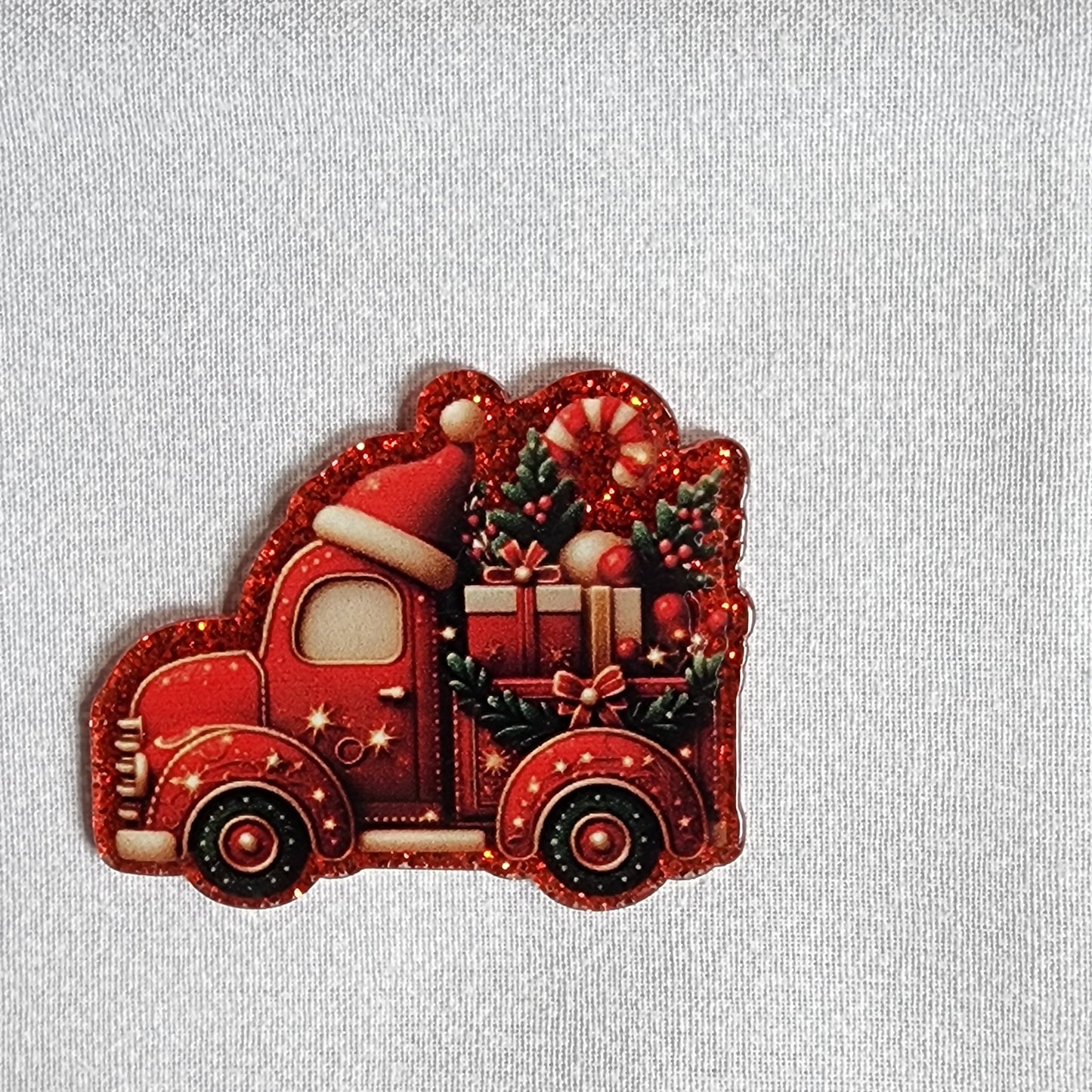 Badge Reel - Christmas Truck