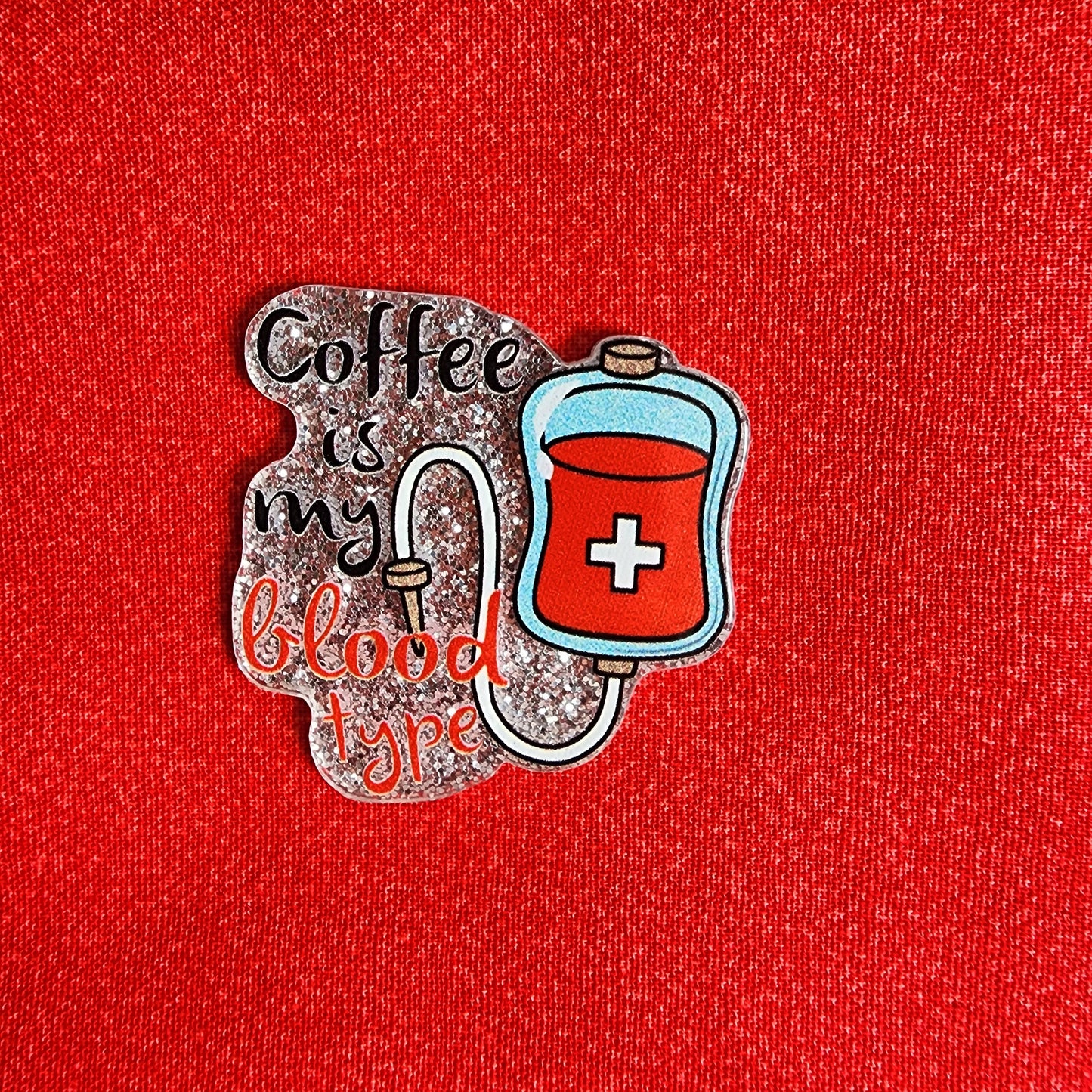 Badge Reel - Coffee is my blood type