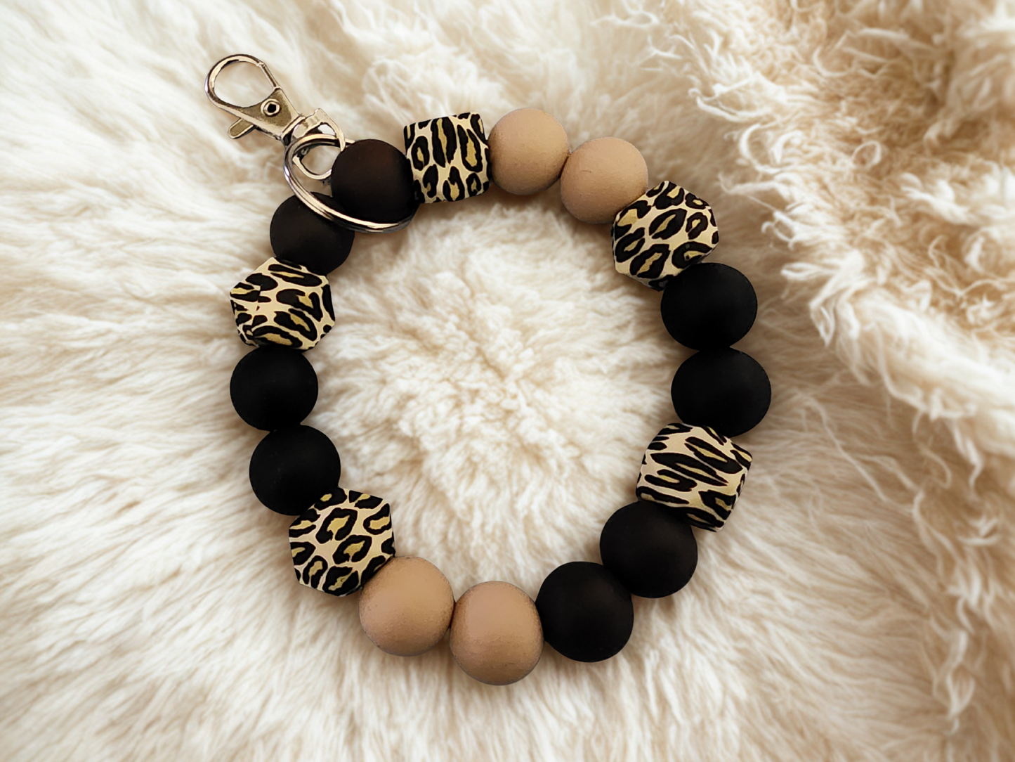 Key Wristlet - Lepoard Print