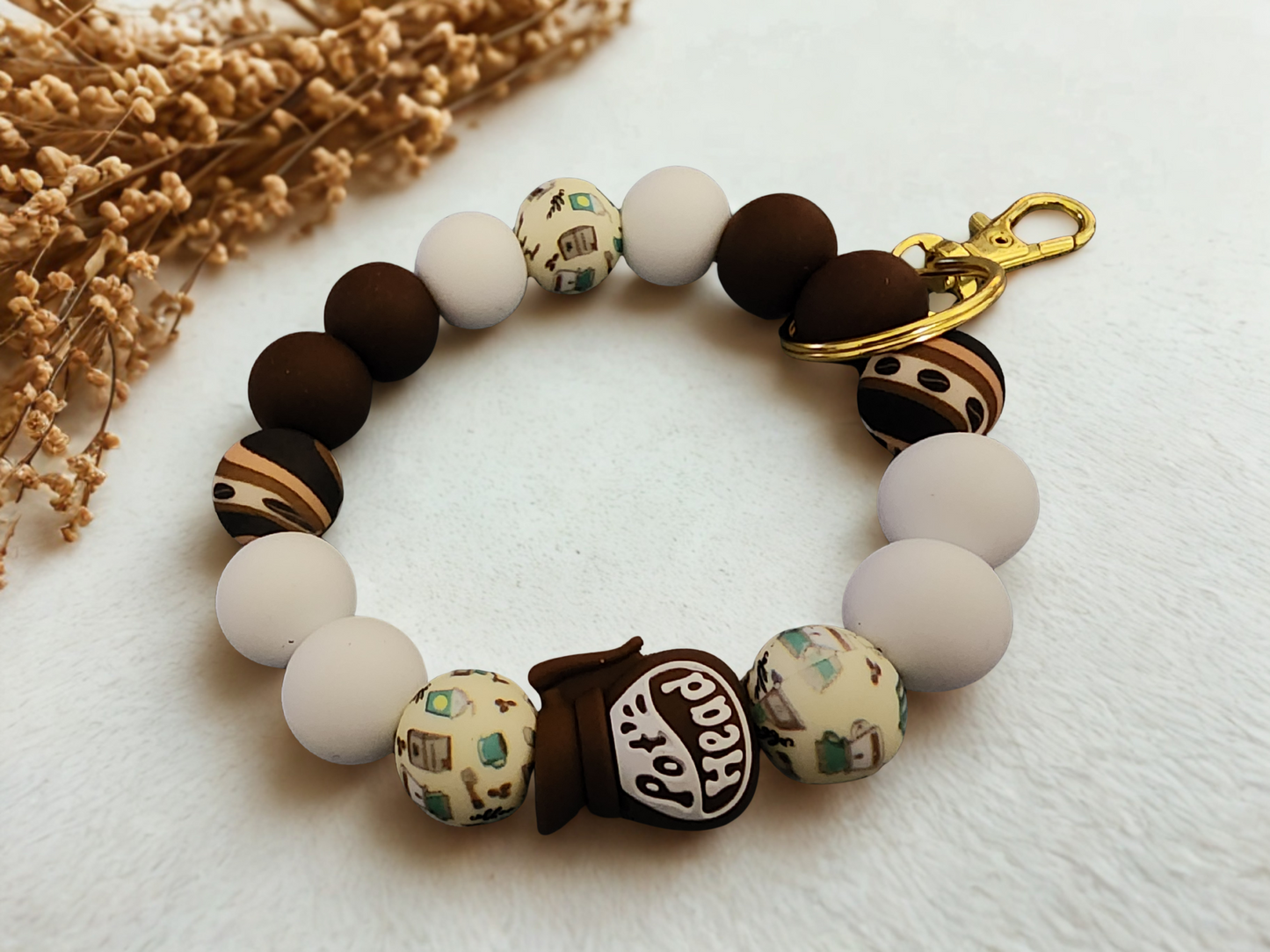 Key Wristlet -Coffee Pot Head