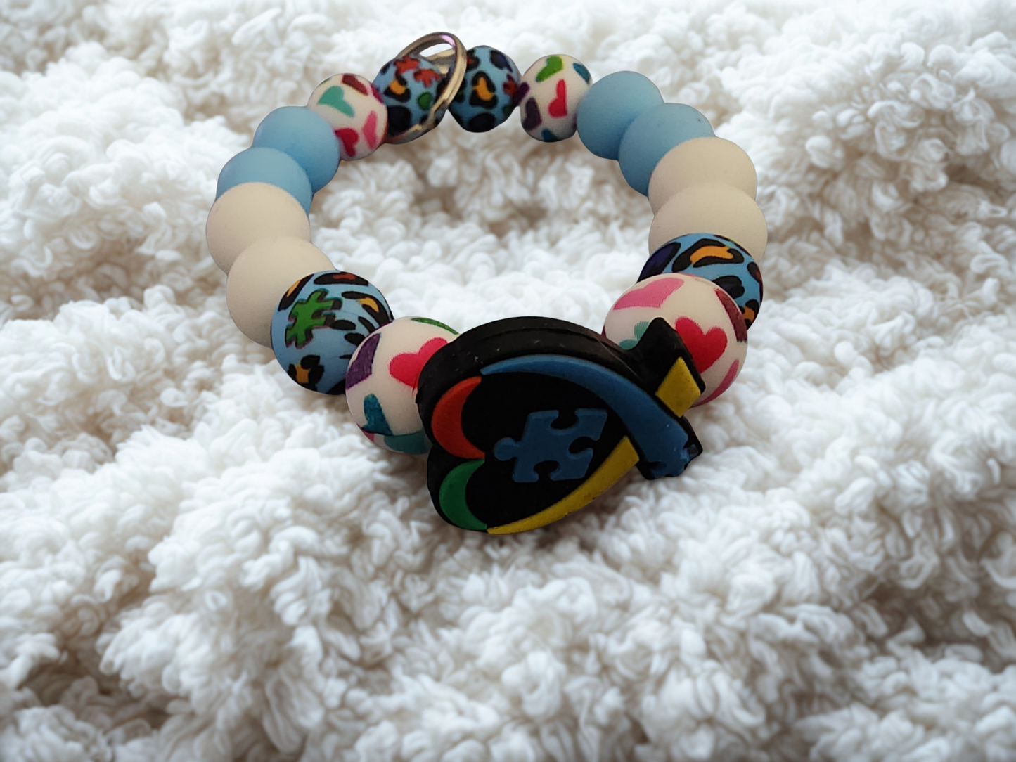 Key Wristlet - Autism Heart