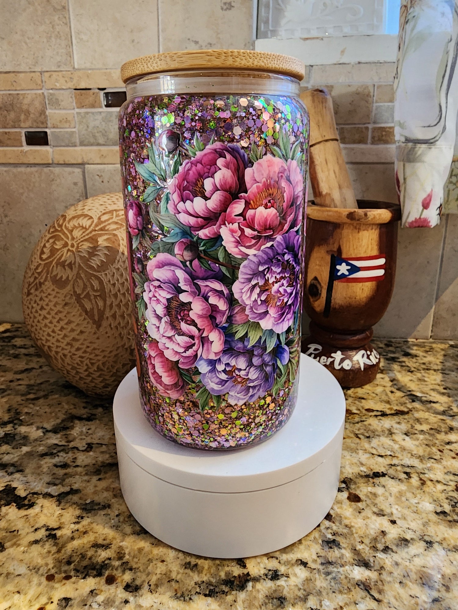 "Snow Globe Tumblers – Choose Your Cup, Decal & Glitter"