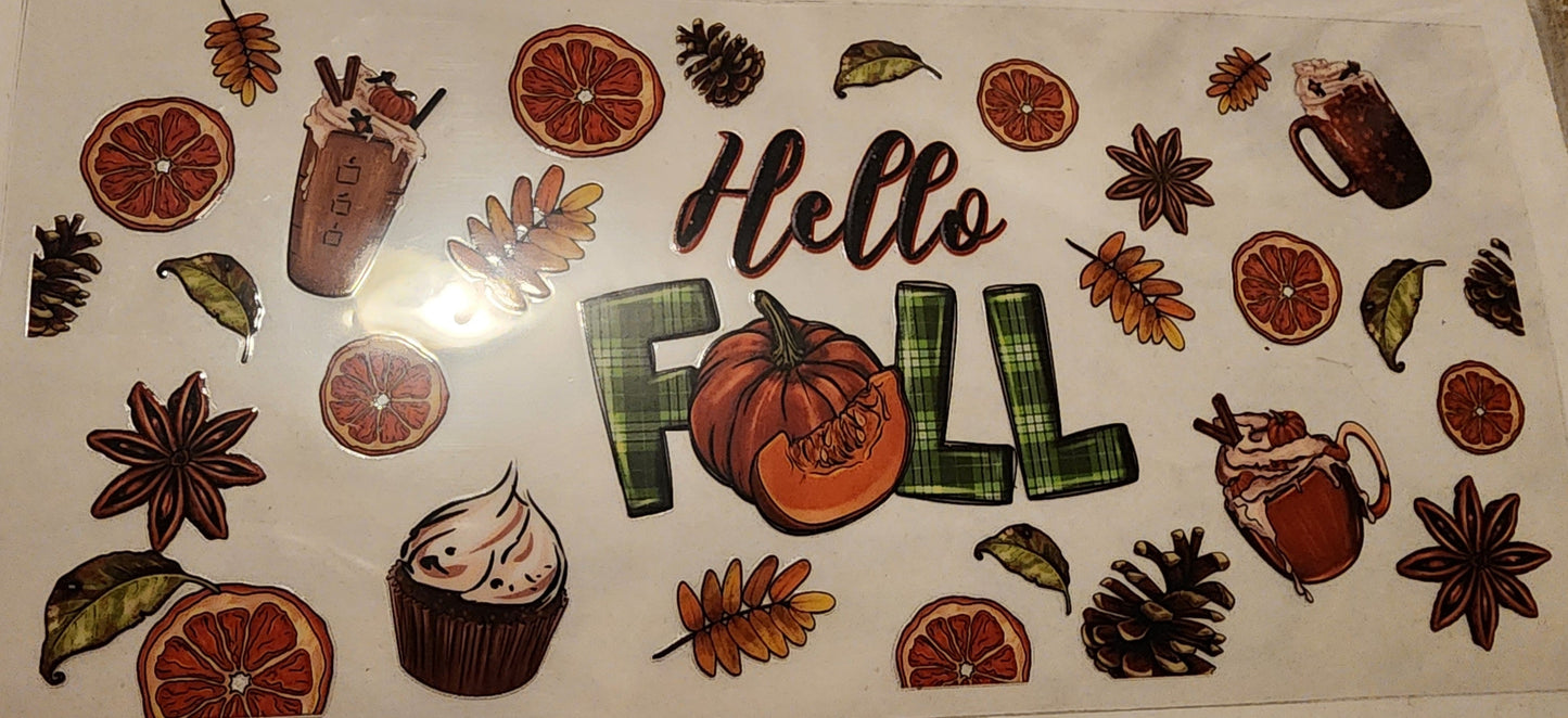Hello Fall - Decal