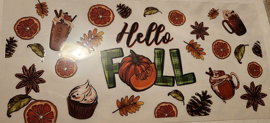 Hello Fall - Decal