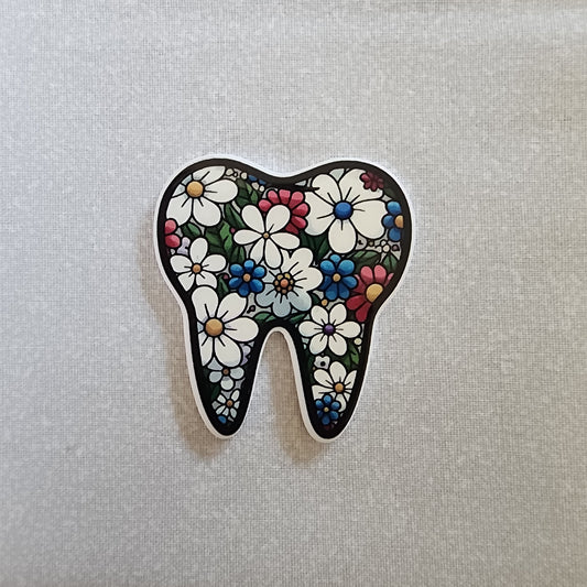 Badge Reel - Dental Tooth Flower