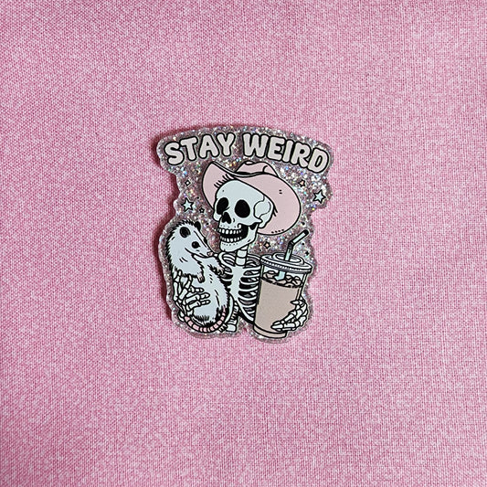 Badge Reel - Skeleton - Stay Weird