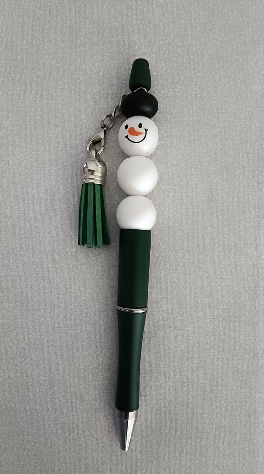 Beadable Pen – Snowman