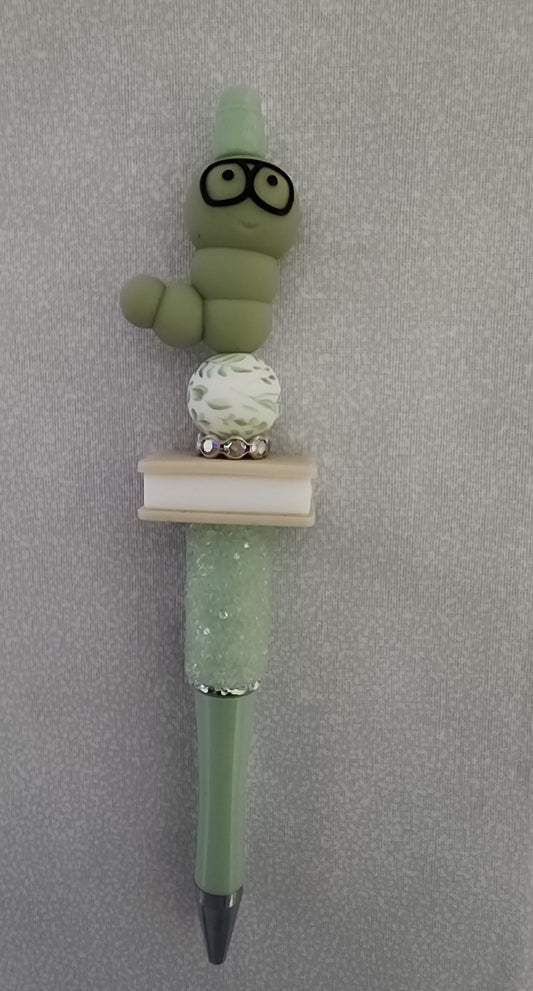 Beadable Pen – Book Worm