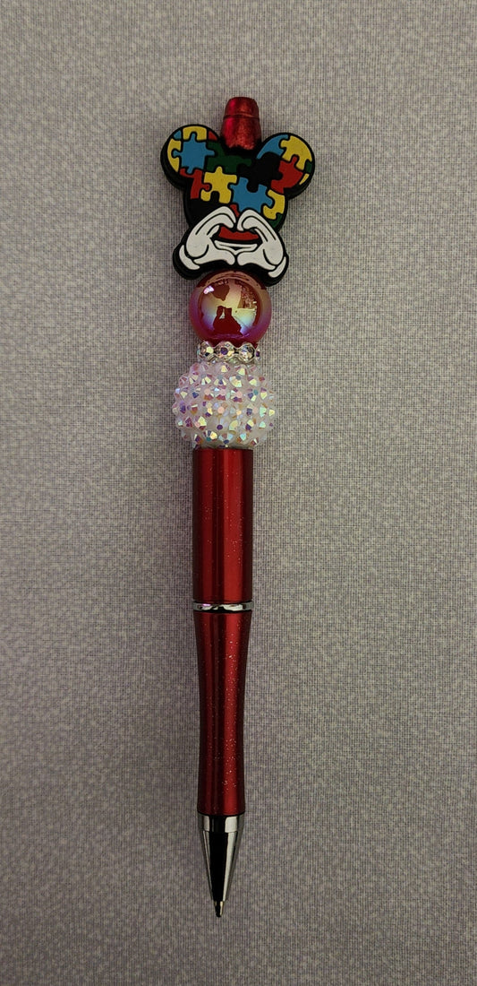 Beadable Pen – Autism Mouse